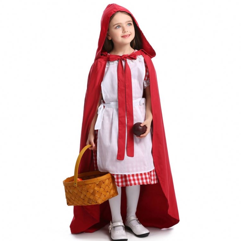 Halloween Purim Mulher Girl Classic Little Red Red Hap capuz de fantasia vestido de fantasia fantasia