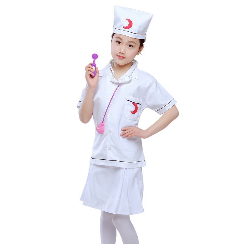 Figurino de dramatização infantil Doctor Nurse Dress Up Play Set Kits