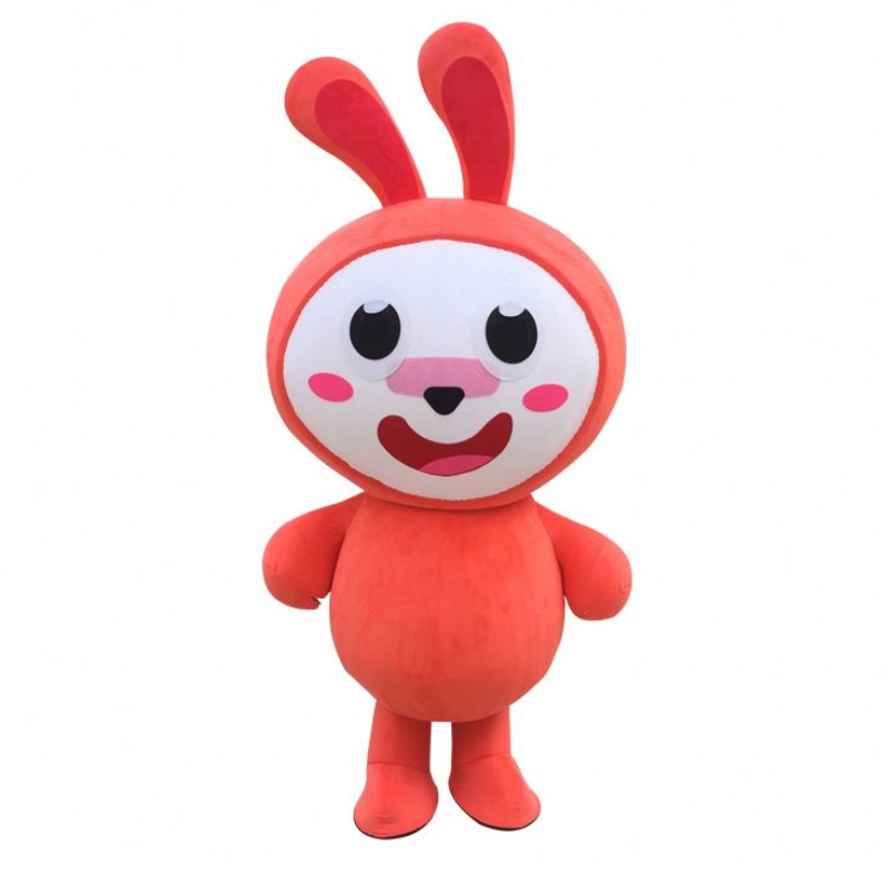 Fantasia de bunny mascote de vendas a quente trajes de mascote de férias personalizados para crianças