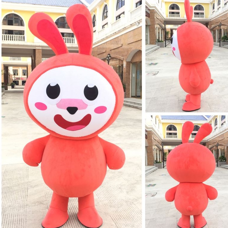 Fantasia de bunny mascote de vendas a quente trajes de mascote de férias personalizados para crianças
