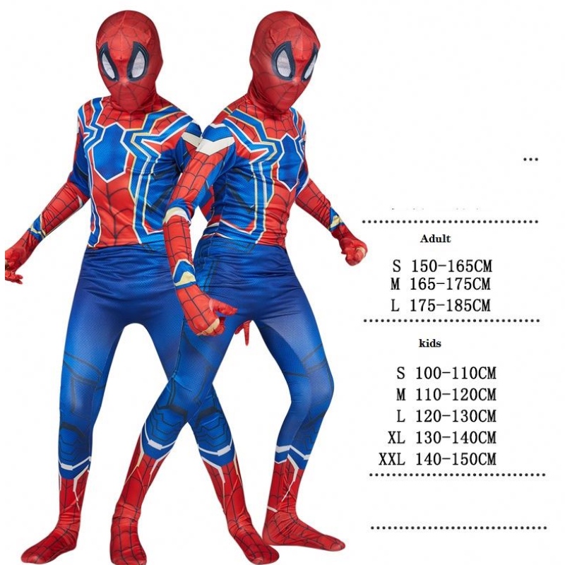 Figurinos compatíveis com figurinos infantis -trajes de trajes infantis trajes de cosplay de halloween traje de aranha de estilo 3d para crianças
