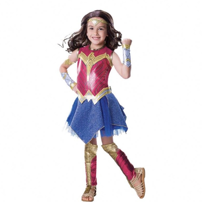 Fantas figurinas maravilhosas, crianças vestem traje de Halloween de super -herói para crianças