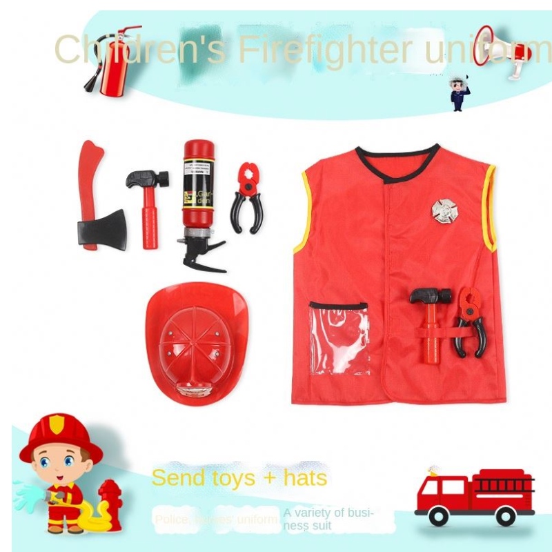 Crianças Médicos Uniformes Cosplay Criança/firefighter/PILOT Engenheiro/cook/nurse Cosplay Formado