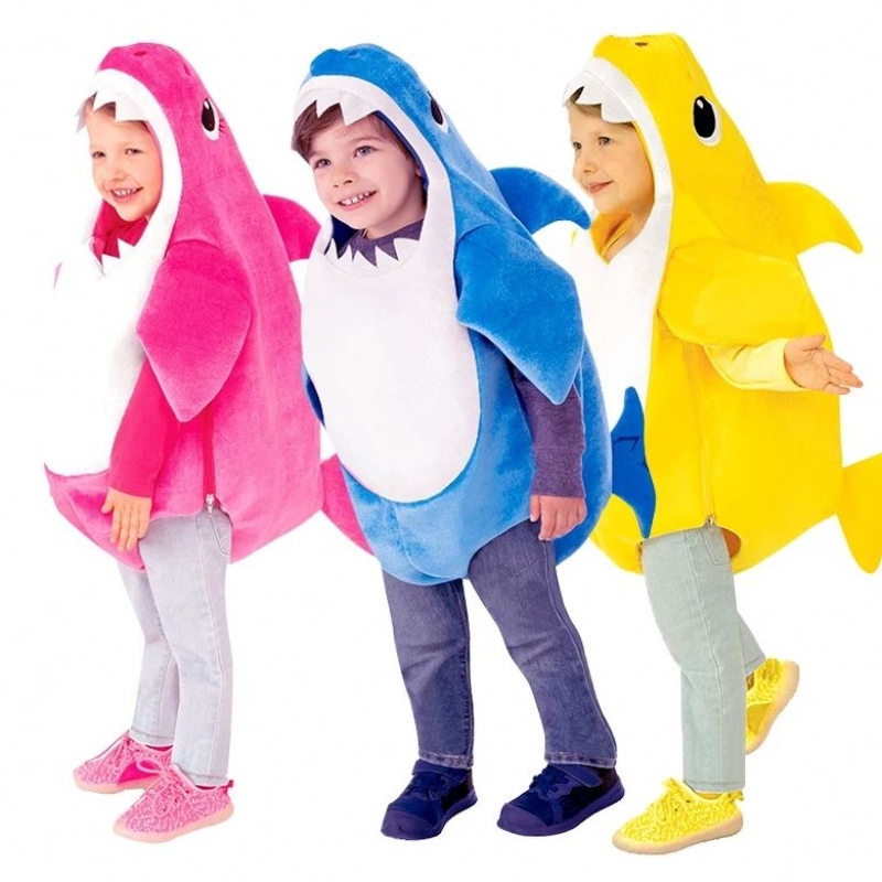 2022 Costura de tubarão da família 2022 fantasia de Halloween para crianças trajes para crianças de carnaval