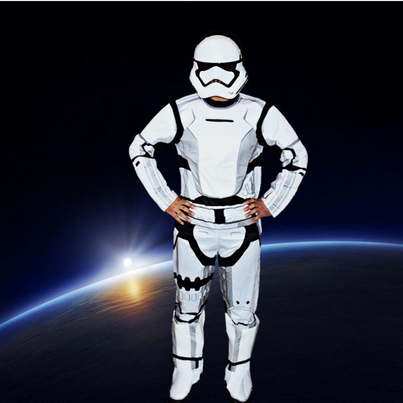 Windranger - Fato completo para crianças com máscara + Fato cosplay de traje storm-trooper Darth Vader
