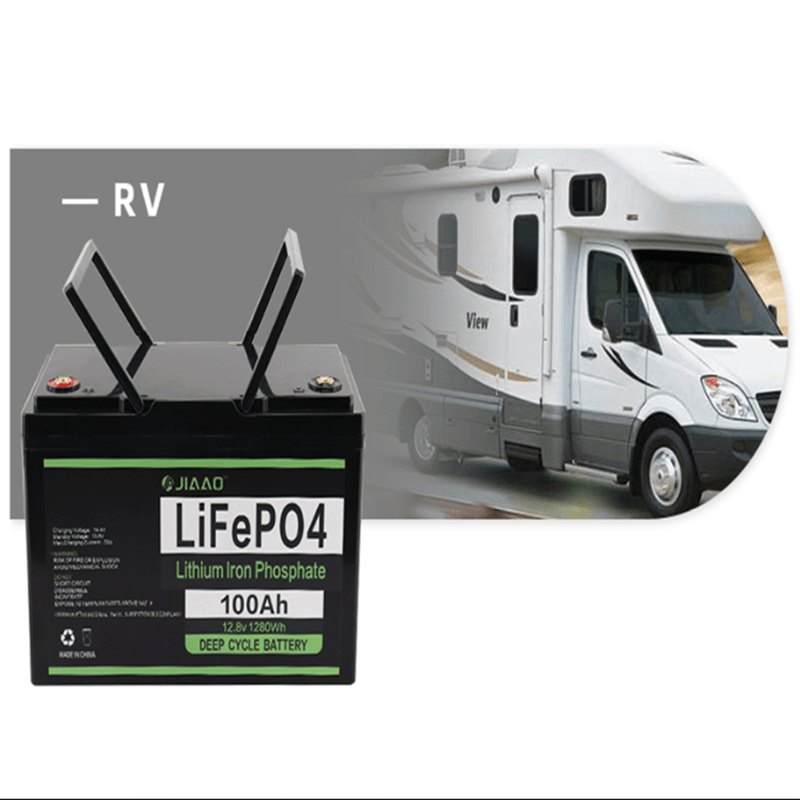 LiFePO4 bateria 12V 100Ah Lithium Iron Battery Pack Peso leve 12 v 100 ah LiFePO4 Bateria longa vida útil de ciclo para rv campista