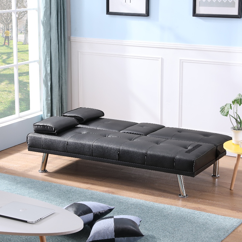Sofá de sofá seccional de couro falso
