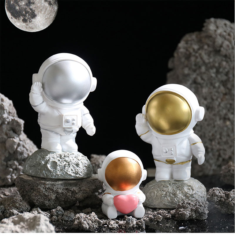 Astronauta de desenho animado Ornamentos