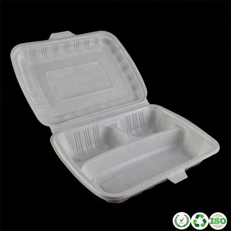 Lunhana de plástico descartável por atacado Biodegradable Mung Starch Packaging Packaging Container