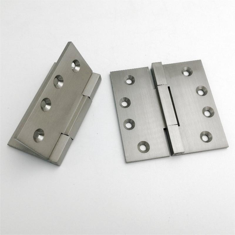 HN602 (2-PACK) 4 polegadas Solid Brass Square Corner Rolding Mortise dobradiças de porta pesada portas de serviço pesado
