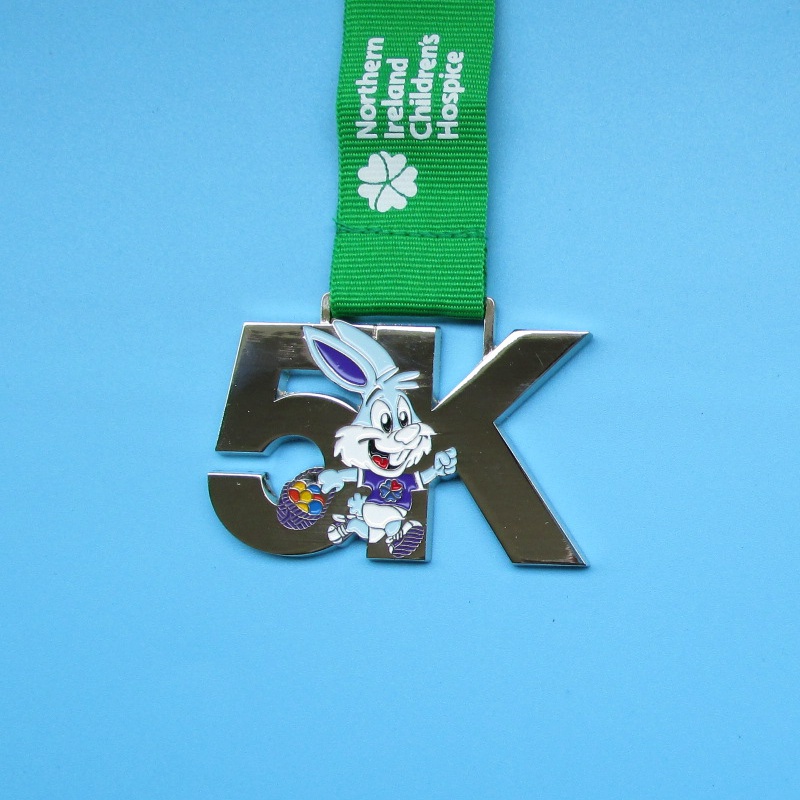 Medalhas de Medal Medal Metal Race para crianças Design fofo Rabbit Kid Medals
