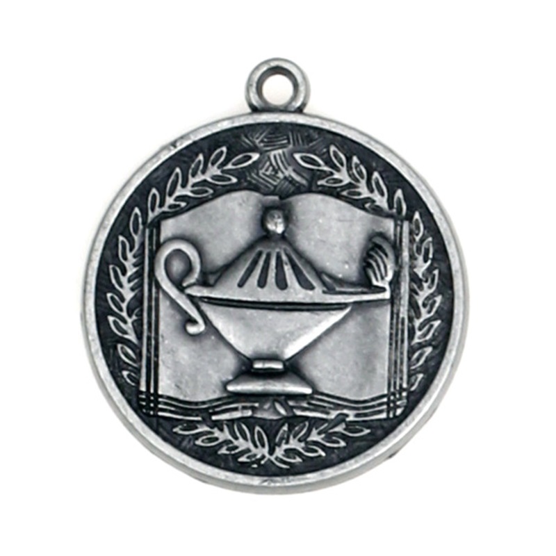 Medalhas de medalha de metal banhadas a latão antigo