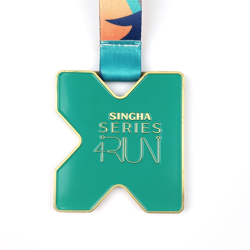 Medalhas personalizadas esmalte a medalha esportiva do prêmio Gold Metal Award Maratona