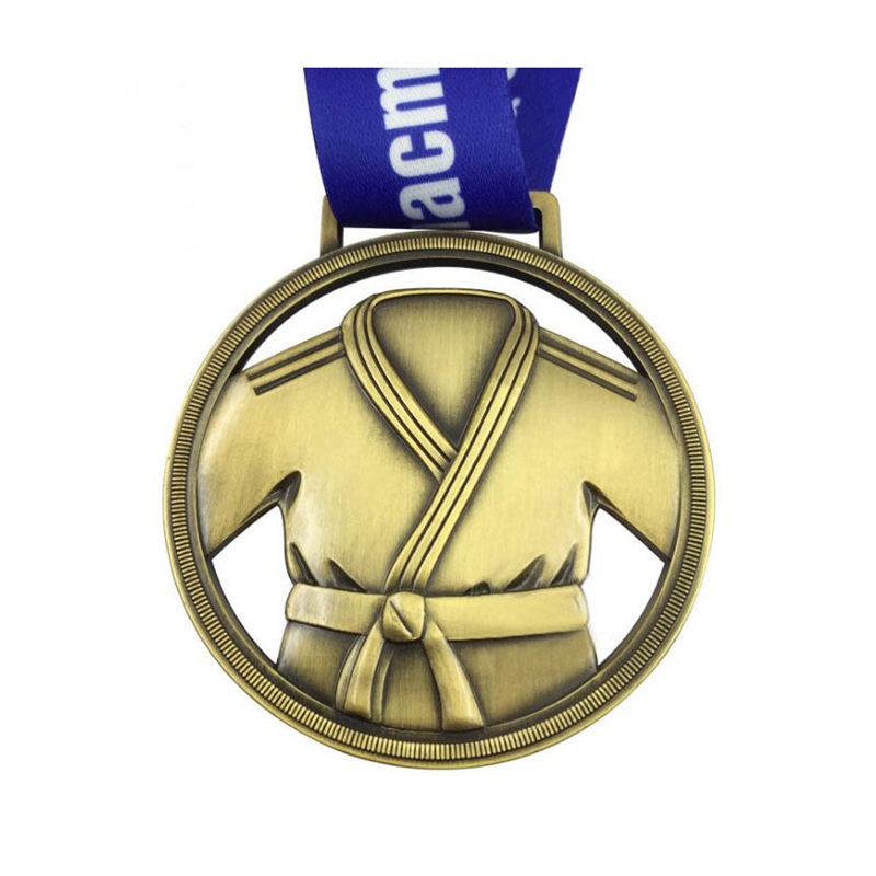 Design de medalha de corrida para medalha chinesa de placa de medalhão de ouro kungfu