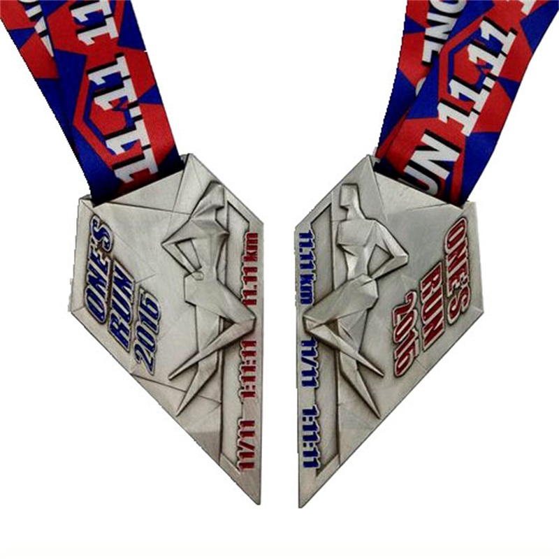 Adorável design de coração morrer medalha fundida medalha 3D Medalhas de esmalte personalizadas adesivos de medalha impressos