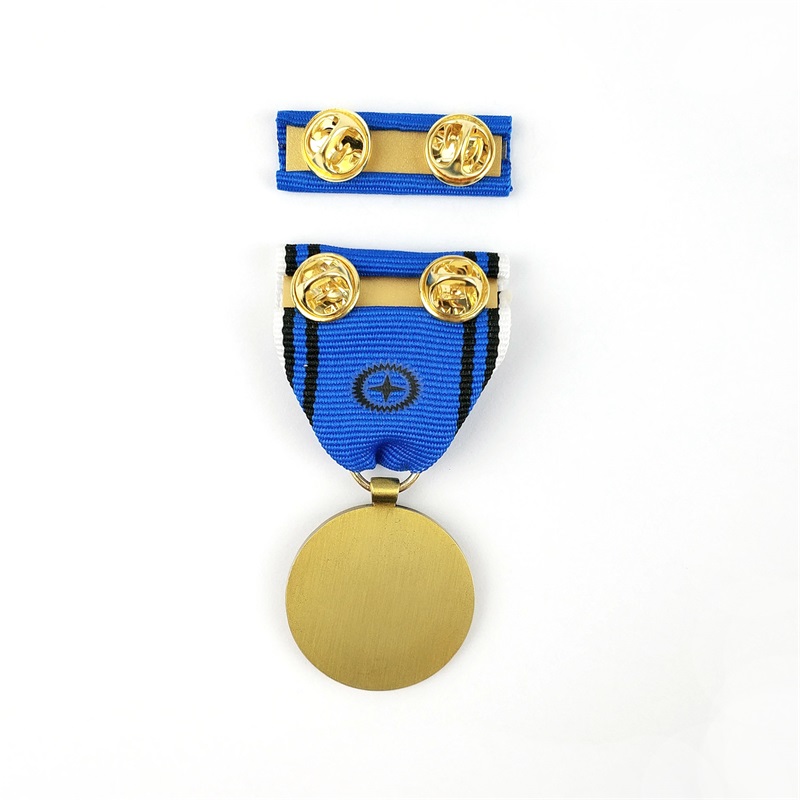 Medalha de fita de fita de fita de metal soldados transversal honra o crachá de medalha de guerra de elogios