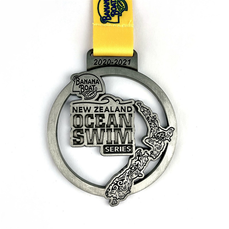 Medalha denatação de esportes de metal personalizada de alta qualidade para crianças