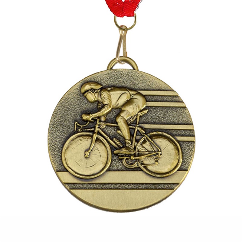 Medalhas de ciclismo de metal de prêmios de design personalizado para crianças para crianças