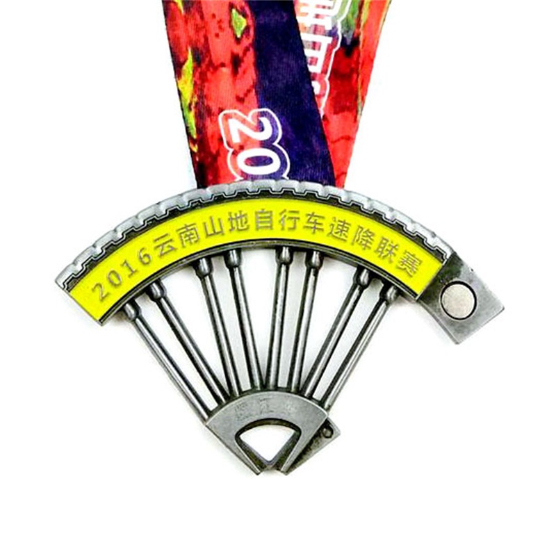 Medalha de bicicleta esportiva de bicicleta de bicicleta de montanha de ciclismo 3D Custane