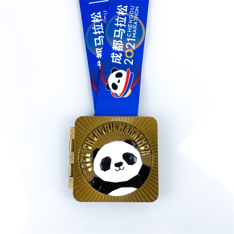Medalha de maratona de maratona de metal de ouro personalizada personalizada personalizada