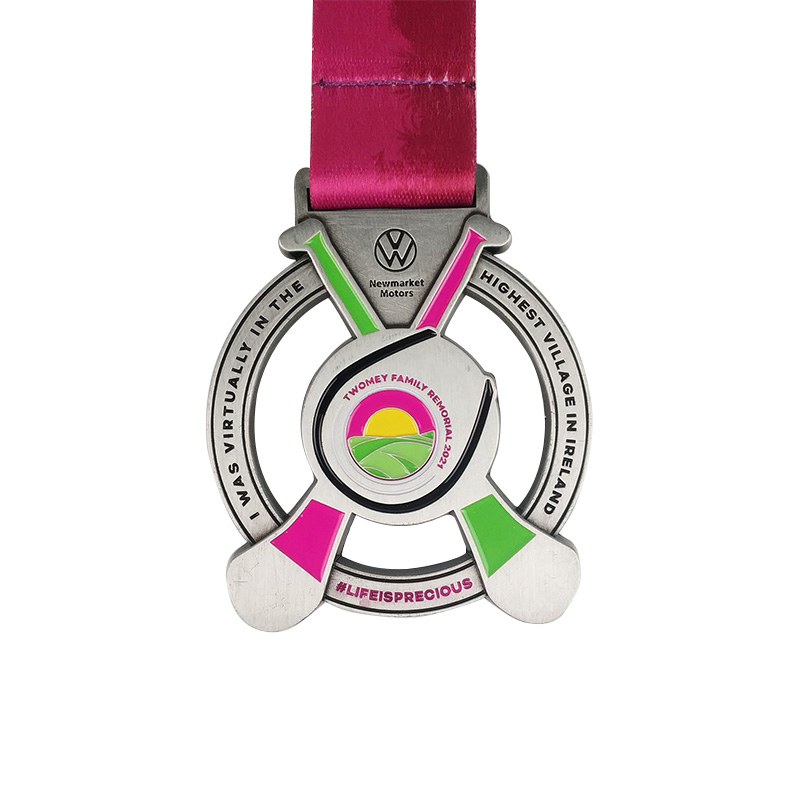 Medalha Custom Sublimation Metal Hollow Championship Race Cut Out Medals Medal