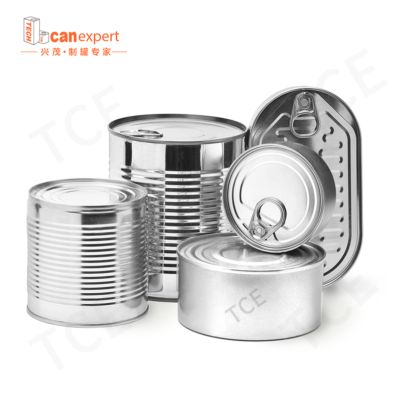 Venda por atacado Alimentos pequenos personalizados de metal latas de metal vazio para recipiente de embalagem de alimentos enlatando com tampa