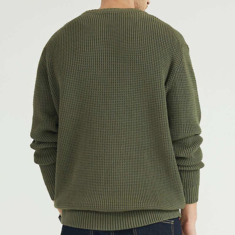 100% algodão de inverno de inverno personalizado Men \\ Crew pescoço pullover jumpers