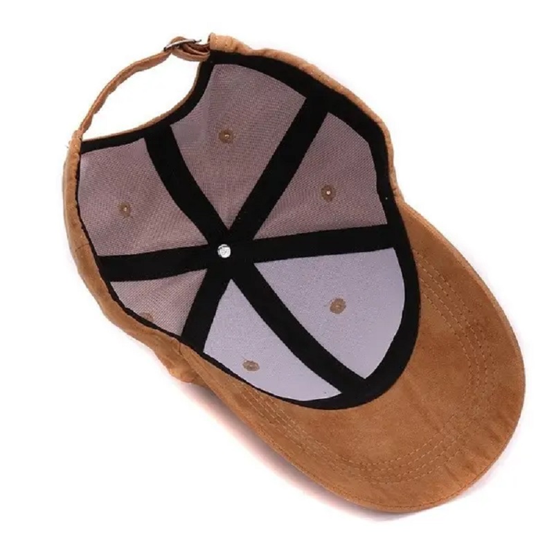 Fábrica personalizada camurça lisa Baseball Caps Banta esportiva em branco ao ar livre para homens e mulheres