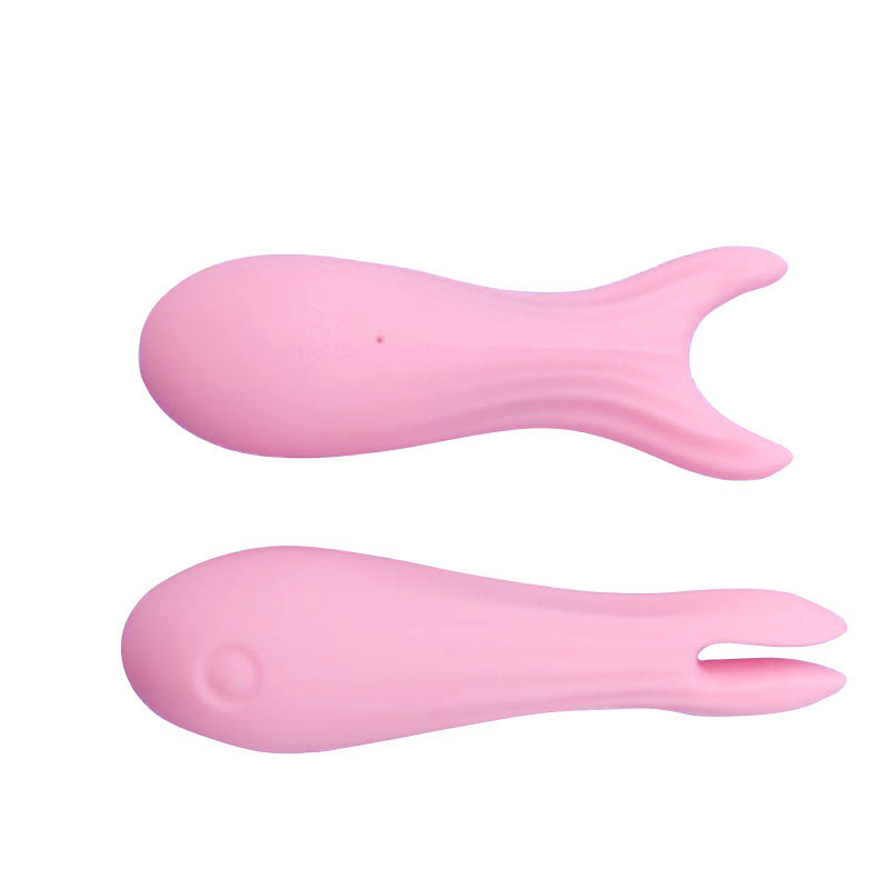 Varta -lança vibratória de brinquedos sexuais adultos (garfo de peixe pequeno rosa)