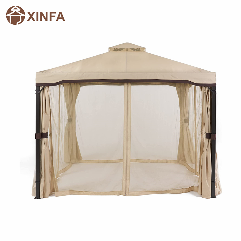 10 \\ 'x 10 \\' Gazebo Block Sun Canopy, barraca impermeável, gazebo ao ar livre com cortinas