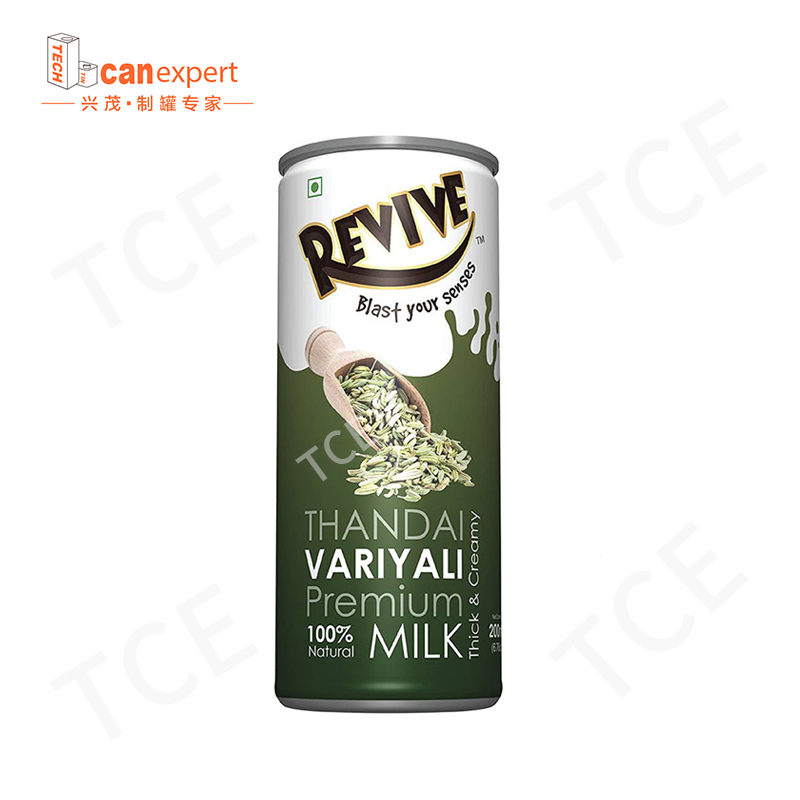 TCE-New Design Milk Beverage Tin Can 0,25 mm latas de metal de vedação
