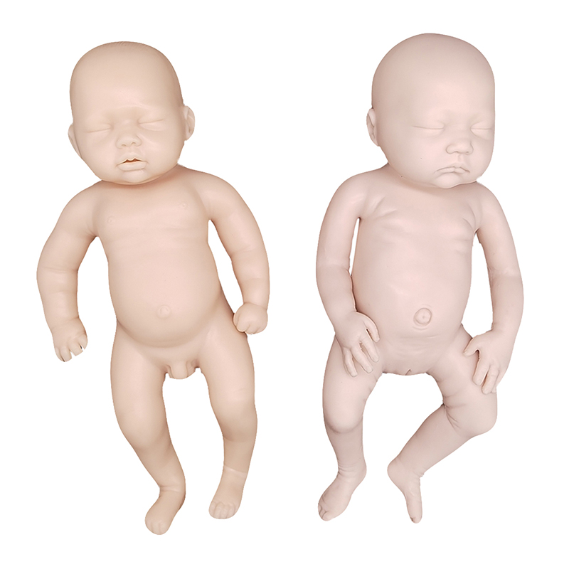 Doll de alta simulação Reborn The Silicone Material Reborn Baby Asleep Silicone Reborn Doll Realistic (pré-formação)
