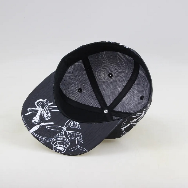 Sublimação de moda de moda por atacado Impressão 5 painel Caps de snapback personalizados e chapéus
