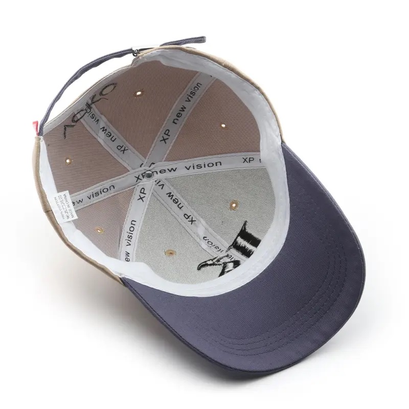 Luxo 3D bordado 6 painel Papai chapéu de beisebol Two Tone Baseball Hats Bap