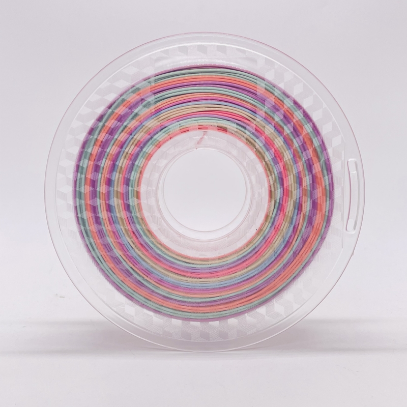 arco -íris de seda filamento multicolor filament