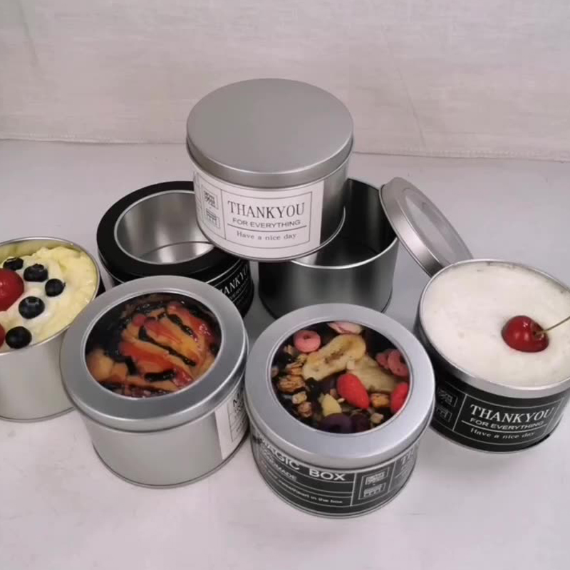 Caixa de bolo redonda de mousseno atacado pode ser personalizada caixa de lunking de embalagem de alimentos