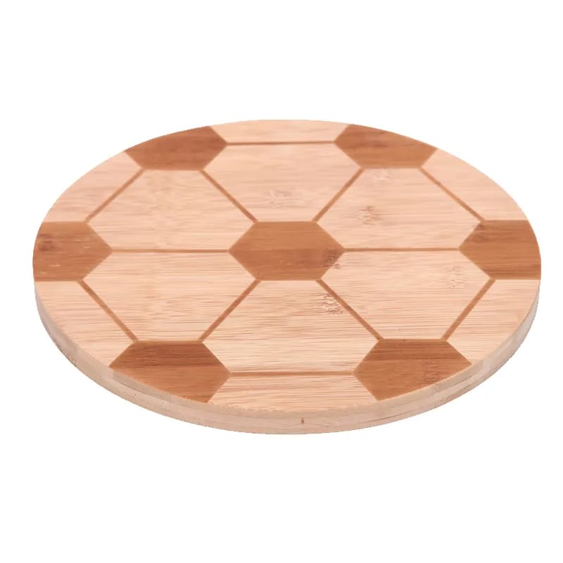 Placas de corte redondas de bambu