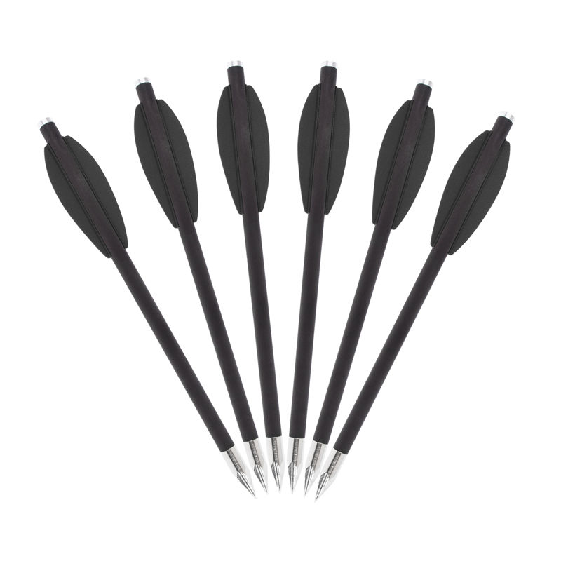 Parafusos de seta de carbono de 16 cm para besta de pistola