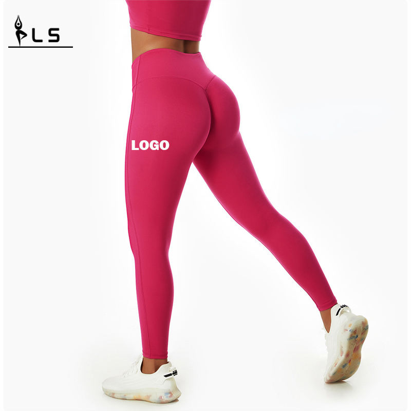 SC10101010 PREÇO DE VIILA PELAS DE CAIS ALTA PENTES DE ioga Leggings Scrunch Butgings para mulheres com logotipo personalizado