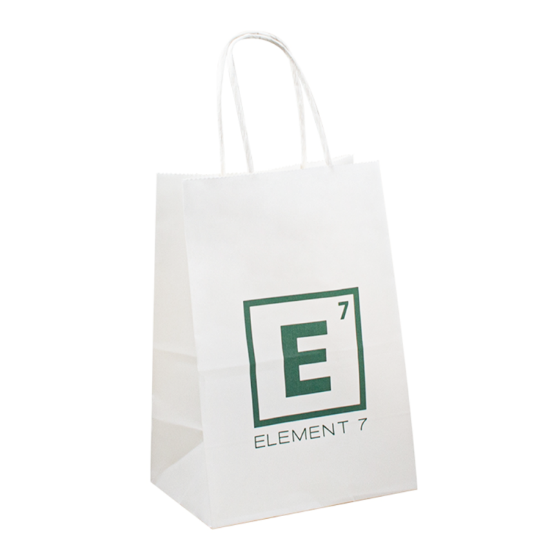 Saco de papel personalizado com seu próprio logotipo, sacola de papel ecológica descartável com alça torcida, impressão de sacos de papel marrom kraft