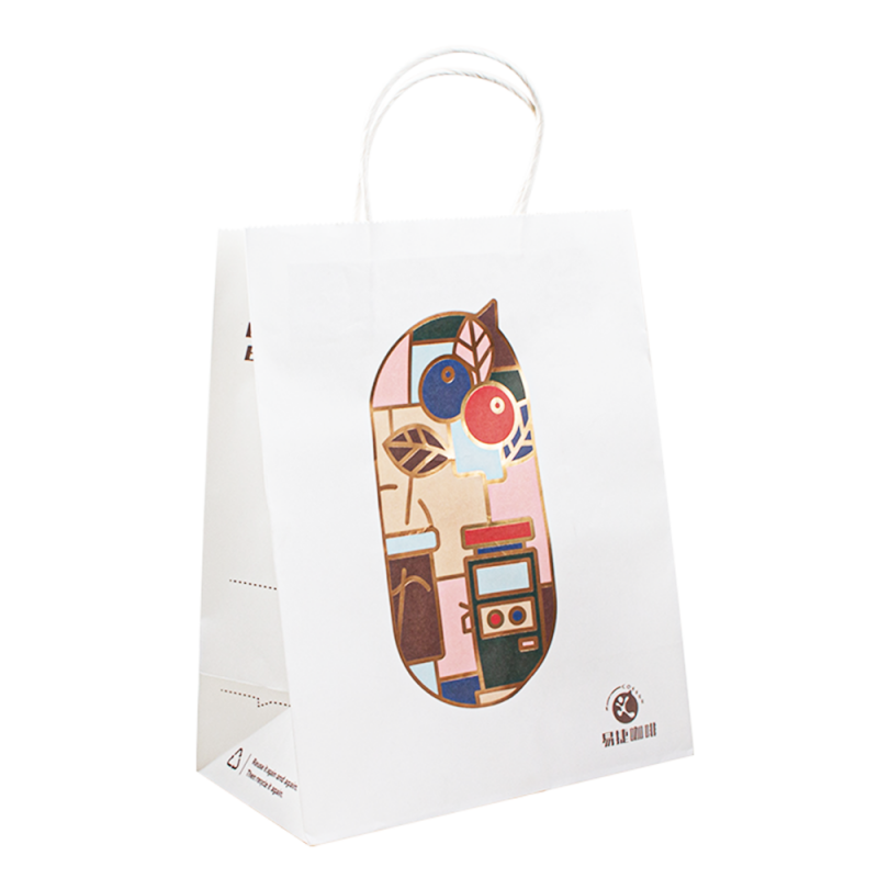 Sacos de papel de bolsa de bolsa de papel Kraft com alças pequenos bolsas de papel para festas de compras personalizadas