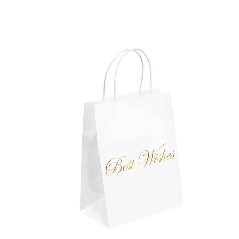 Sacos de festas de papel Bolsa de embalagem Bolsa de luxo Takeaway Sacos de papel para comida agradecer bolsa de papel