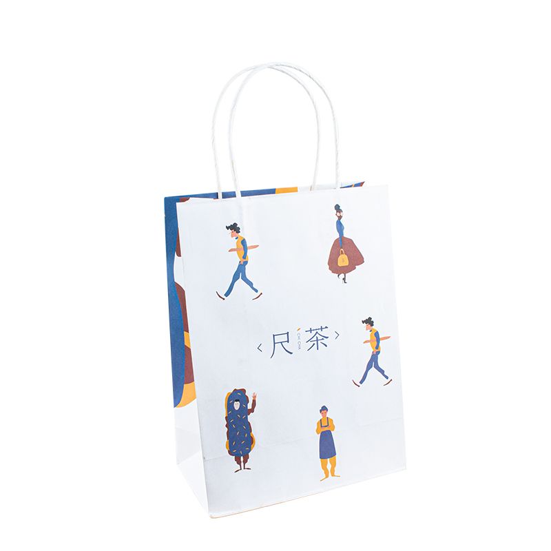 sacos de papel personalizados com alças de papel o logotipo da bolsa Kraft lida com sacos de papel personalizados com bolsa de papel de logotipo