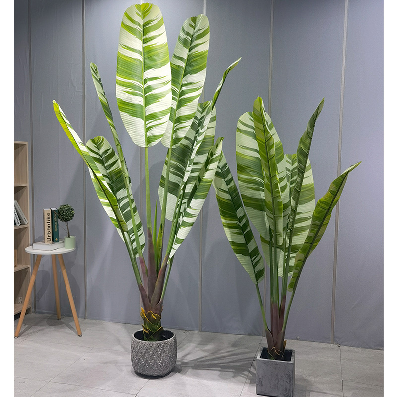 Simulação Palm Tree Plant Artificial Plant altamente adaptável Vivid Banana Tree para Decorações de Jardim de Decoração de Casamento de Fornecedores de Jardim