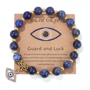 Diabo de Hongde\\Pulseira \'s Eye Guardian Pulseira de pedranatural