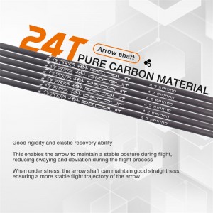 ID4.2mm SP300-1500 setas de carbono para tiro alvo