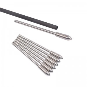 159928 80/100/120 pontos de inserção de aço inoxidável para ID3.2mm setas de carbono