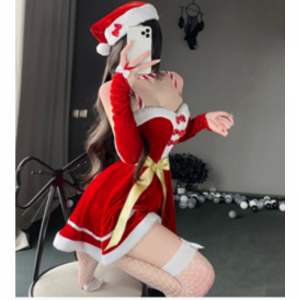 Trajes de Natal, vestidos de cosplay de Natal, renas-Conjuntos de figurinos temáticos de desempenhono palco, uniformes de empregada de Natal 141 Preço:$132.99