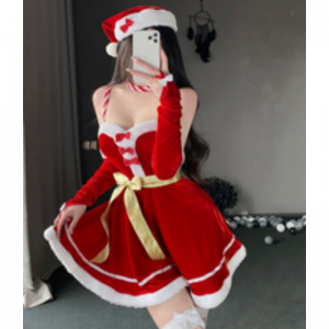 Trajes de Natal, vestidos de cosplay de Natal, renas-Conjuntos de figurinos temáticos de desempenhono palco, uniformes de empregada de Natal 141 Preço:$132.99