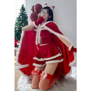 Mulheres sexy\\Os vestidos para o anonovo. Novos estilos de inverno, camisolas de camisola, roupas da moda para meninas gostosas, inocentes - Costumes de garotas de coelhinho de aparência, mantos, uniforms251+302 Preço:$299.99